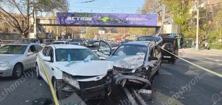 Հերացու անվան 1-ին համալսարանական հիվանդանոցի մոտ բախվել են «Kia»-ն ու «Opel»-ը. կան վիրավորներ. shamshyan.com