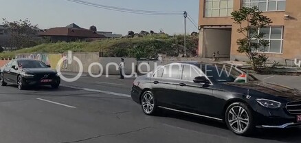 Դեսպանների ավտոշարասյունը սլանում է Ծիծեռնակաբերդի հուշահամալիր