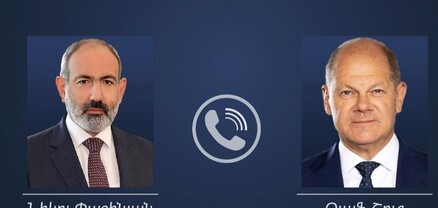 Փաշինյանը հեռախոսազրույց է ունեցել Օլաֆ Շոլցի հետ