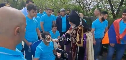 Ամենայն Հայոց Կաթողիկոսն իր օրհնությունը տվեց «Զինվորի տան» տղաներին