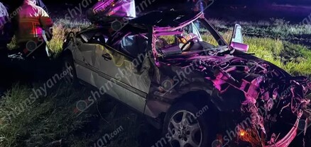 Արագածոտնում Mercedes»-ը բախվել է քարերին, ծառին ու հայտնվել դաշտում. 16-ամյա տղան մահացել է. shamshyan.com