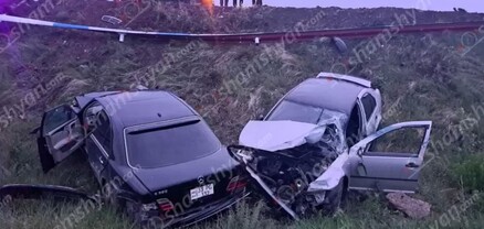 Կոտայքի մարզում բախվել են Mercedes-ն ու Volkswagen-ը․ ավտոմեքենաները հայտնվել են ձորակում․ կա վիրավոր․ shamshyan.com