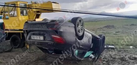 Կոտայքում Mercedes-ը գլխիվայր հայտնվել է դաշտում. «գոլդ» համարանիշներով Toyota-ով ժամանած անձինք փորձում էին տեղափոխել մեքենան. shamshyan.com