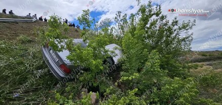 Արմավիրի մարզում «BMW»-ն 20 մետր գլորվել է ձորը. կան վիրավորներ. shamshyan.com