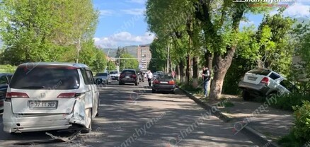 Վանաձորում բախվել են «Honda Elysion» ու «Kia Sorento». կա վիրավոր. shamshyan.com