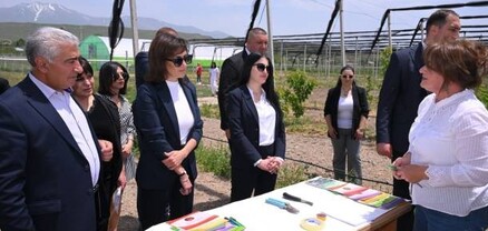 Սյունիքում իրականացվող «Հորիզոններ» դուալ ծրագրի գործնական վերջին դասընթացին ներկա էր Աննա Հակոբյանը