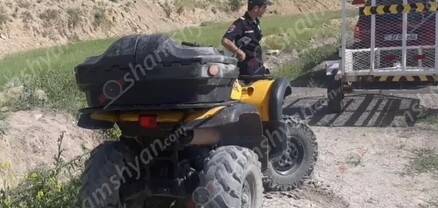 Գառնիի տարածքում կվադրոցիկլը կողաշրջվել է. կան վիրավորներ. shamshyan.com