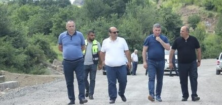 Գնել Սանոսյանը ծանոթացել է Կիրանցի նոր կառուցվող ճանապարհի և կամրջի շինարարության ընթացքին