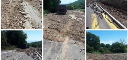 Շուռնուխի ճանապարհը մաքրվում է ուժեղ սելավից հետո