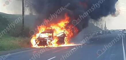 Արտակարգ դեպք՝ Գեղարքունիքի մարզում. Porsche Cayenne-ում առաջացած կրակն ու ծուխը տեսանելի են անգամ 1 կմ-ից. shamshyan.com