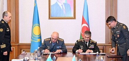 Ադրբեջանն ու Ղազախստանը ռազմական ոլորտում համագործակցության փաստաթուղթ են ստորագրել
