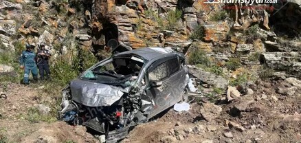 Երևան-Մեղրի ավտոճանապարհին «Honda Fit»-ը հայտնվել է ձորում․ կա 2 զոհ, 1 վիրավոր․ shamshyan.com
