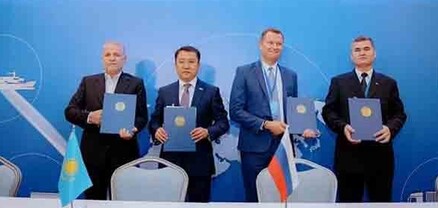 ՌԴ-ն, Իրանը, Ղազախստանը և Թուրքմենստանը ստորագրել են «Հյուսիս-Հարավ»-ի արևելյան երթուղու զարգացման ճանապարհային քարտեզը