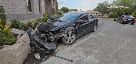 Աբովյանում «Hyundai»-ը բախվել է կայանված «Opel»-ին, ապա շինության պատին. կա վիրավոր. shamshyan.com