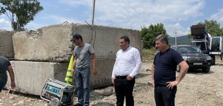 Սանոսյանը դիտարկել է Խաշթառակի այլընտրանքային կամրջի կառուցման աշխատանքները