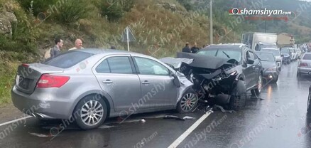 Դիլիջանում ճակատ-ճակատի բախվել են «Infiniti»-ն ու «Suzuki»-ն. կա 1 զոհ, 11 վիրավոր. shamshyan.com