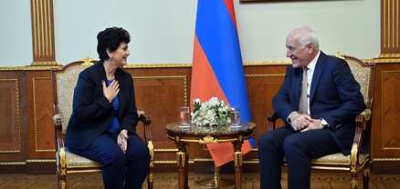 Նախագահն ընդունել է Հայ մշակութային և գիտական ընկերակցության հիմնադրամի փոխնախագահ Մերի Փափազյանին