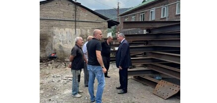 Ալավերդիի Սանահին կայարան թաղամասում նոր կամուրջ է կառուցվում