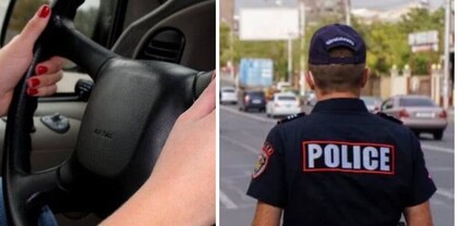 Պարեկը տուգանել է ավտոմեքենա վարել սովորող կնոջը վարորդական վկայական չունենալու պատճառով
