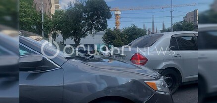 Արշակունյաց պողոտայում բախվել են «Toyota»-ն և «Nissan»-ը. տուժածներ չկան