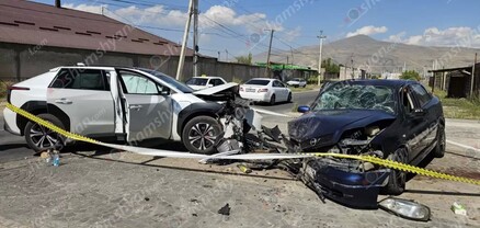 Կոտայքի մարզում բախվել են էլեկտրական «Toyota»-ն ու «Opel»-ը. կա 4 վիրավոր. shamshyan.com