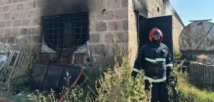 Գյումրի քաղաքում գտնվող արտադրամասերից մեկում հրդեհ է բռնկվել