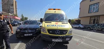 Երևանում բախվել են շտապօգնության ավտոմեքենան ու Mercedes GLC 220d-ն. shamshyan.com