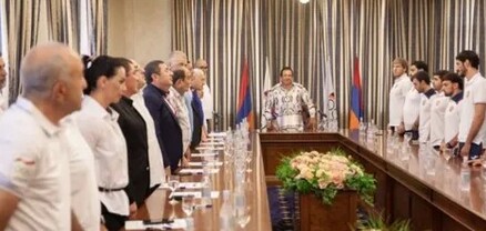 ՀԱՕԿ նախագահ Գագիկ Ծառուկյանը պարգևատրել է Փարիզի Օլիմպիական խաղերի հայ մեդալակիրներին