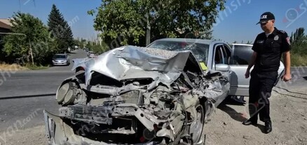 Կոտայքի մարզում բախվել են Mercedes-ն ու ավազ տեղափոխող «ԶԻԼ»-ը. կա վիրավոր. shamshyan.com