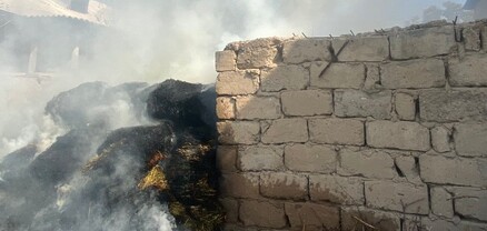 Եղեգնավան գյուղում այրվել է անասնակեր