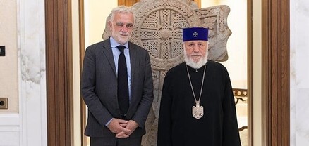 Ամենայն Հայոց Կաթողիկոսն ընդունել է Միջազգային քրեական դատարանի նախկին դատախազին