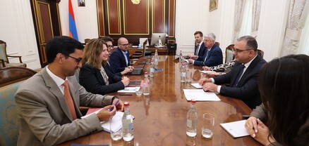 Տիգրան Խաչատրյանն ընդունել է ԱՄՀ հայաստանյան առաքելության ղեկավարի գլխավորած պատվիրակությանը