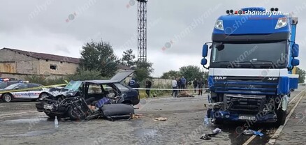 Տաշիր քաղաքում բախվել են «DAF» բեռնատարը, «Opel»-ն ու «ՎԱԶ 2109»-ը. կա 2 զոհ, 1 վիրավոր. shamshyan.com