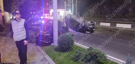 Երևանում՝ «Իբիցա» հյուրանոցի մոտ, բախվել են «Nissan X-Trail»-ն ու «Mazda»-ն. կա 2 վիրավոր. shamshyan.com