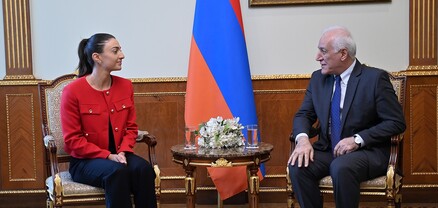 Նախագահ Վահագն Խաչատուրյանն ընդունել է թենիսիստուհի Էլինա Ավանեսյանին