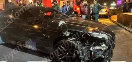 Երևանի կենտրոնում բախվել են BMW X6-ը, Lada-ն ու մեկ այլ BMW․ shamshyan.com