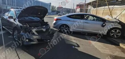 Երևանում բախվել են Toyota Corolla-ն ու Hyundai Elantra-ն. կա 4 վիրավոր. shamshyan.com
