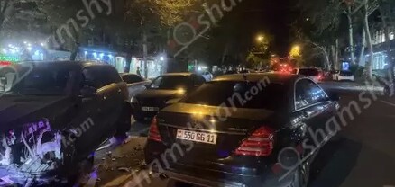 Ավտովթար՝ Երևանում. Սայաթ-Նովա պողոտայում բախվել են 2 Mercedes-ներն ու Opel-ը. shamshyan.com