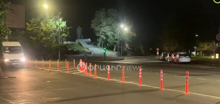 Երթևեկության կարգավորում Երևանում. Իսակովի պողոտայում պլաստմասե արգելապատնեշներ են տեղադրվել