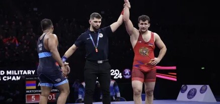 Մուշեղ Մկրտչյանը՝ ըմբշամարտի զինվորականների աշխարհի առաջնության բրոնզե մեդալակիր