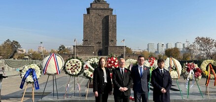 ՀՀ-ում ԱՄՆ դեսպանը հարգանքի տուրք է մատուցել Առաջին և Երկրորդ համաշխարհային պատերազմների զոհերի հիշատակին