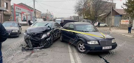 Արտաշատ քաղաքում բախվել են «Mercedes»-ն ու «Toyota»-ն. կա վիրավոր. shamshyan.com