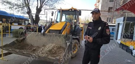 Երևանում հողային աշխատանքներ կատարելիս տրակտորը բախվել է գազատար խողովակին. shamshyan.com