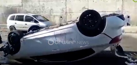 Վթար Երևանում․ մեքենան կամրջից ընկել է․ վարորդը, անգիտակից վիճակում, տեղափոխվել է հիվանդանոց