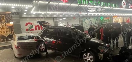 Արմավիրի մարզում բախվել են Nissan-ն ու «ՎԱԶ 2106»-ը, Nissan-ն էլ հայտնվել է կայանված Hyundai-ի վրա. shamshyan.com