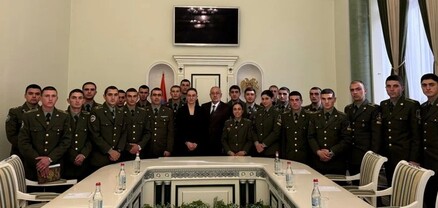 Աննա Վարդապետյանը ընդունել է Վազգեն Սարգսյանի անվան ռազմական ակադեմիայի կուրսանտներին