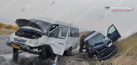 Արարատի մարզում բախվել են Արարատ-Երասխ-Սուրենավան երթուղու «Գազել»-ն ու «Mercedes»-ը. կան վիրավորներ. shamshyan.com