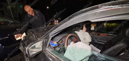 Երևանում բախվել են «Mercedes»-ն ու «Nissan Altima»-ն․ shamshyan.com