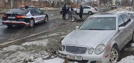 Վանաձորում բախվել են Mercedes-ն ու Nissan-ը. կա վիրավոր. shamshyan.com