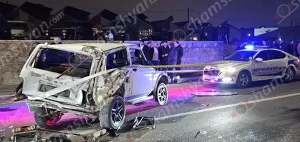 Երևանում բախվել են Porsche Cayenne-ն ու «Նիվան». վերջինը կամրջից՝ մոտ 15 մ բարձրությունից, ընկել է ցած. shamshyan.com